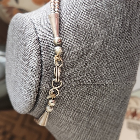 Gorgeous Native American Santo Domingo Double Strand Turquoise 31" Necklace 💚💙 - Picture 5 of 13